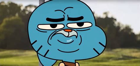 Press and hold 3-D scale. . Gumball disgusted face